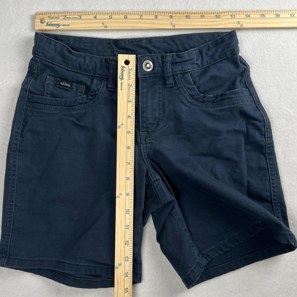 Kuhl Women's Kontour Outdoor Hiking Shorts 7" inseam Navy Blue Odyssey Sz 2 - Picture 4 of 8